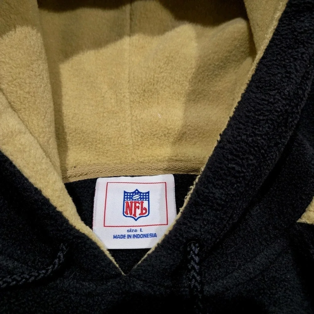 New Orleans Saints NFL Hoodie Sweatshirt Unisex Large Mardi Gras - Picture 4 of 8